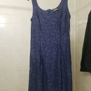 Deep violet Alex Evenings 2 piece dress size 8